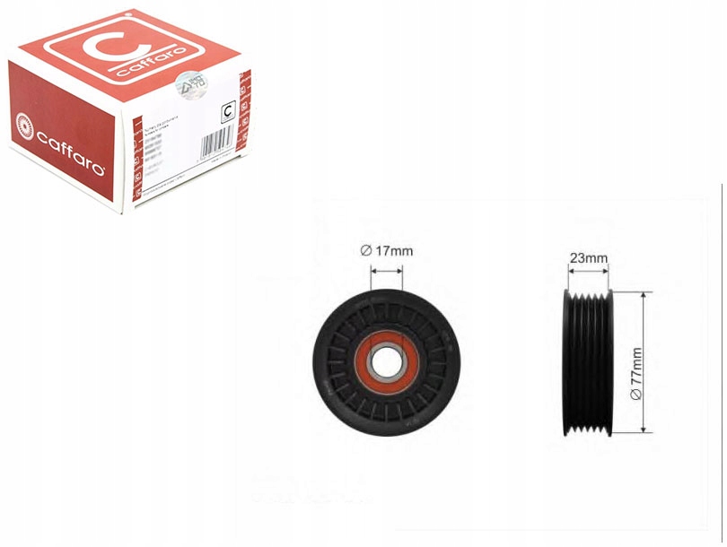 фото №1, Caffaro ролик натягувача opel calibra 2.5 i v6 85_