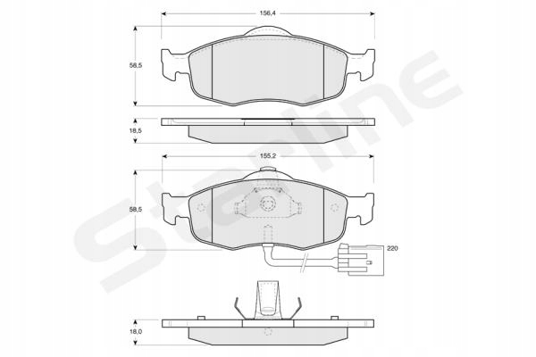 Starline гальмівні колодки гальмівні ford mondeo/ scorpio/ Доставка