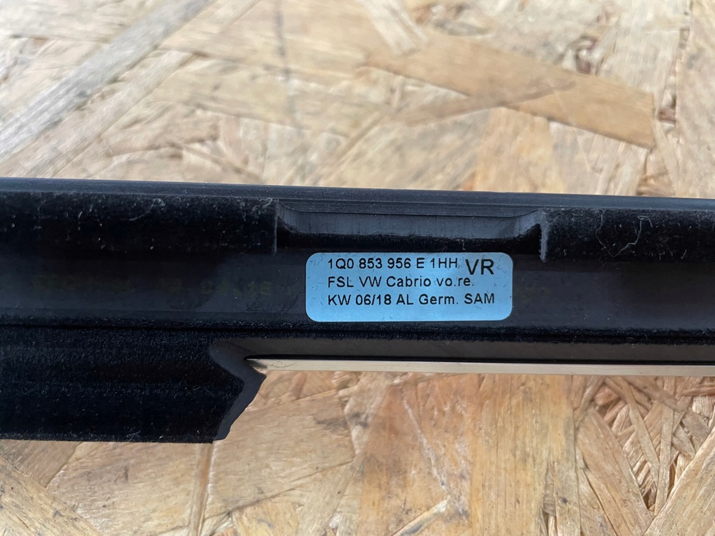 фото №8, Vw eos молдинг ущільнювач скло хром прокладка перед права 1q0853956e