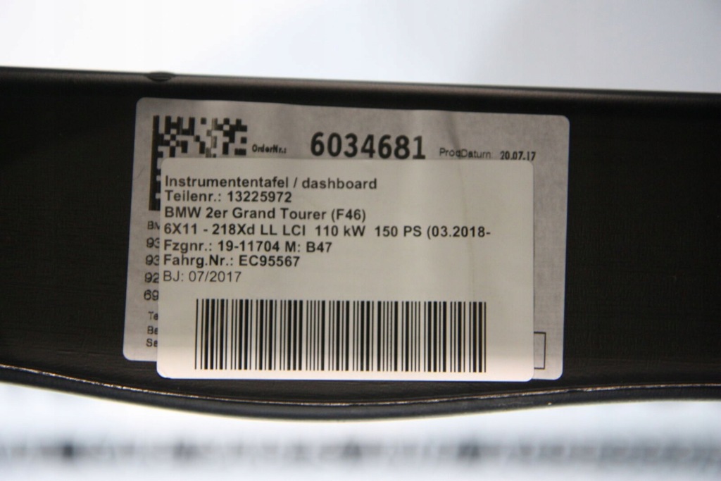 Купити Панель приладів приладова bmw 2 f45 51459870628