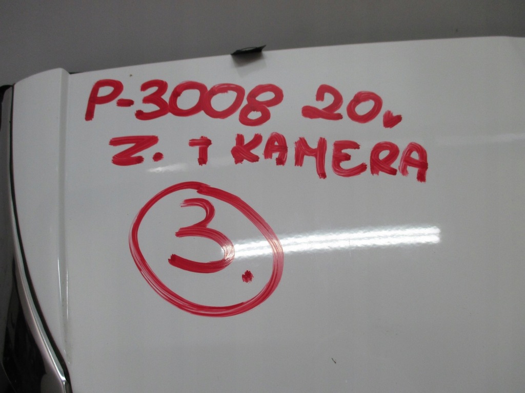 фото №7, Крышка багажника задняя peugeot 3008 ii 20r камера