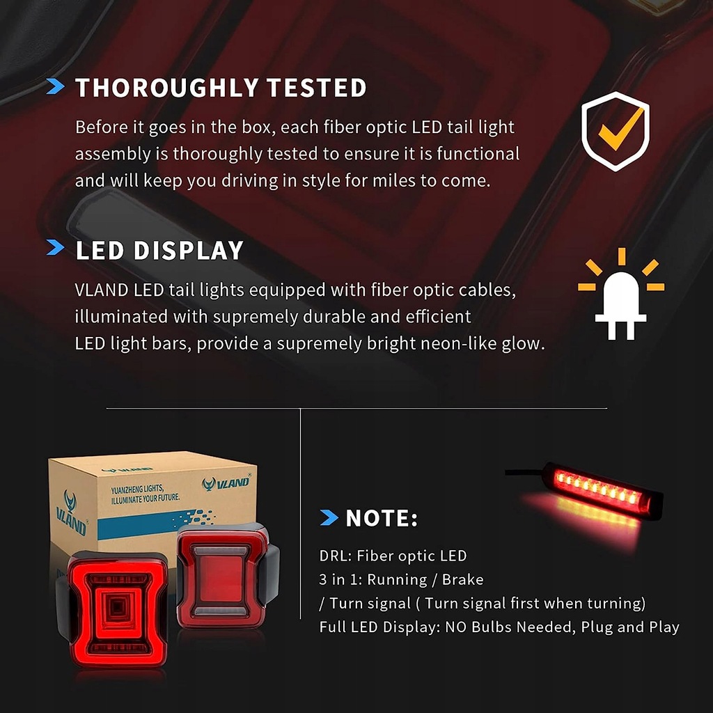 фото №10, Jeep wrangler jl 2018- лампа лампы комплект led vland orange поворотник