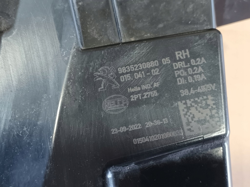 фото №7, Противотуманная фара led правый перед peugeot 308 iii t10 drl