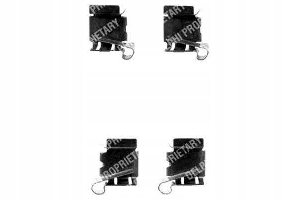 фото №1, Delphi набір монтажний гальмівних колодок lexus перед gs is