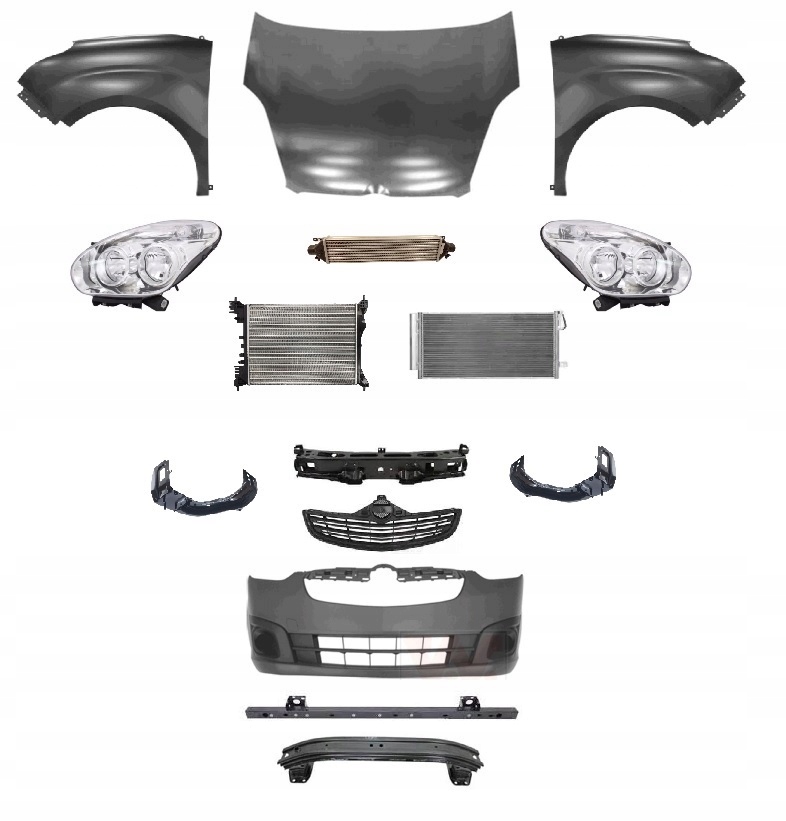 фото №1, Combo 12-18 перед капот бампер pas крыло лампа