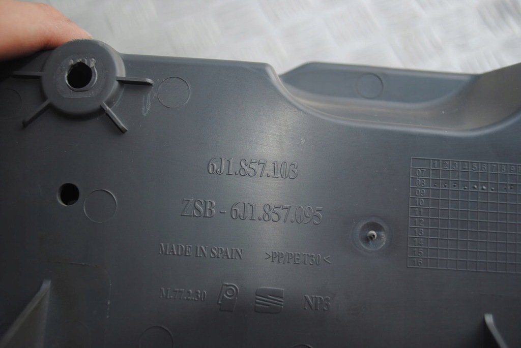 фото №7, Бардачок полиця пасажира 6j1857103, 6j0880204 seat ibiza iv 6j