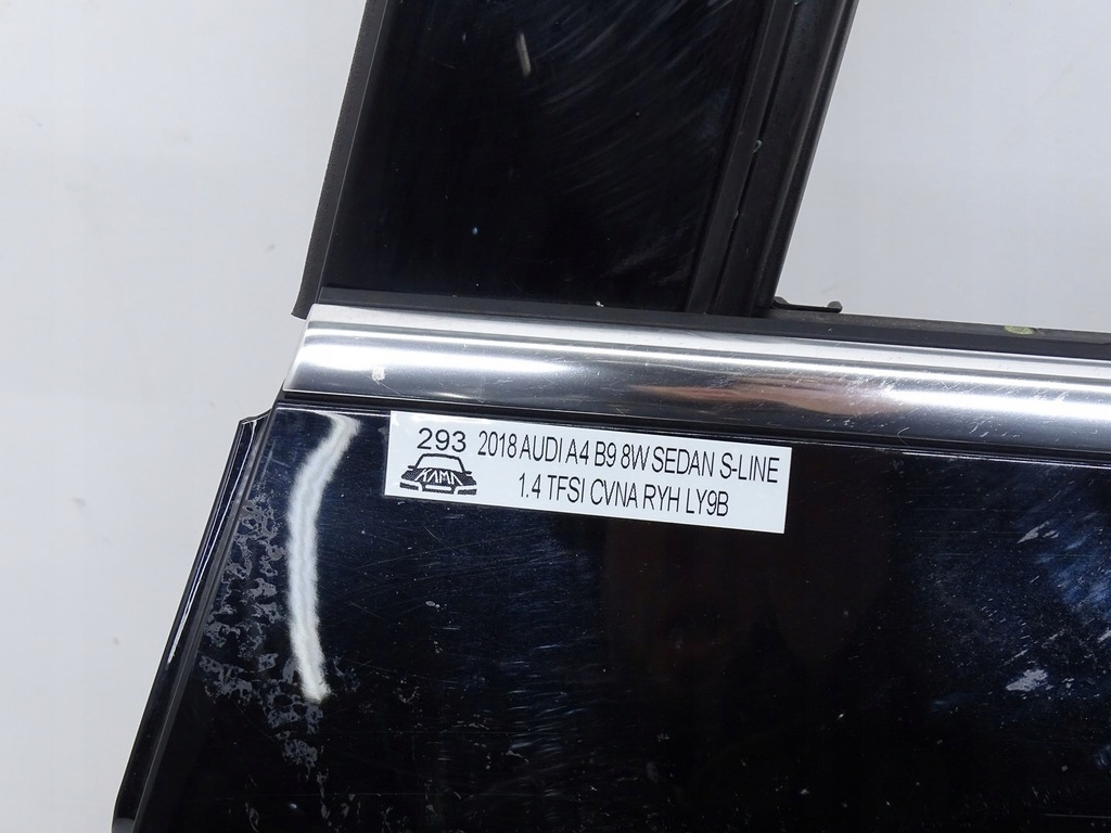 фото №11, Дверь левая левый задняя задние audi a4 s4 b9 8w 8w5 sedan ly9b чёрные