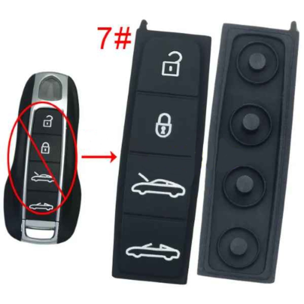 фото №1, Гумка pilot ключ кнопки porsche кнопки