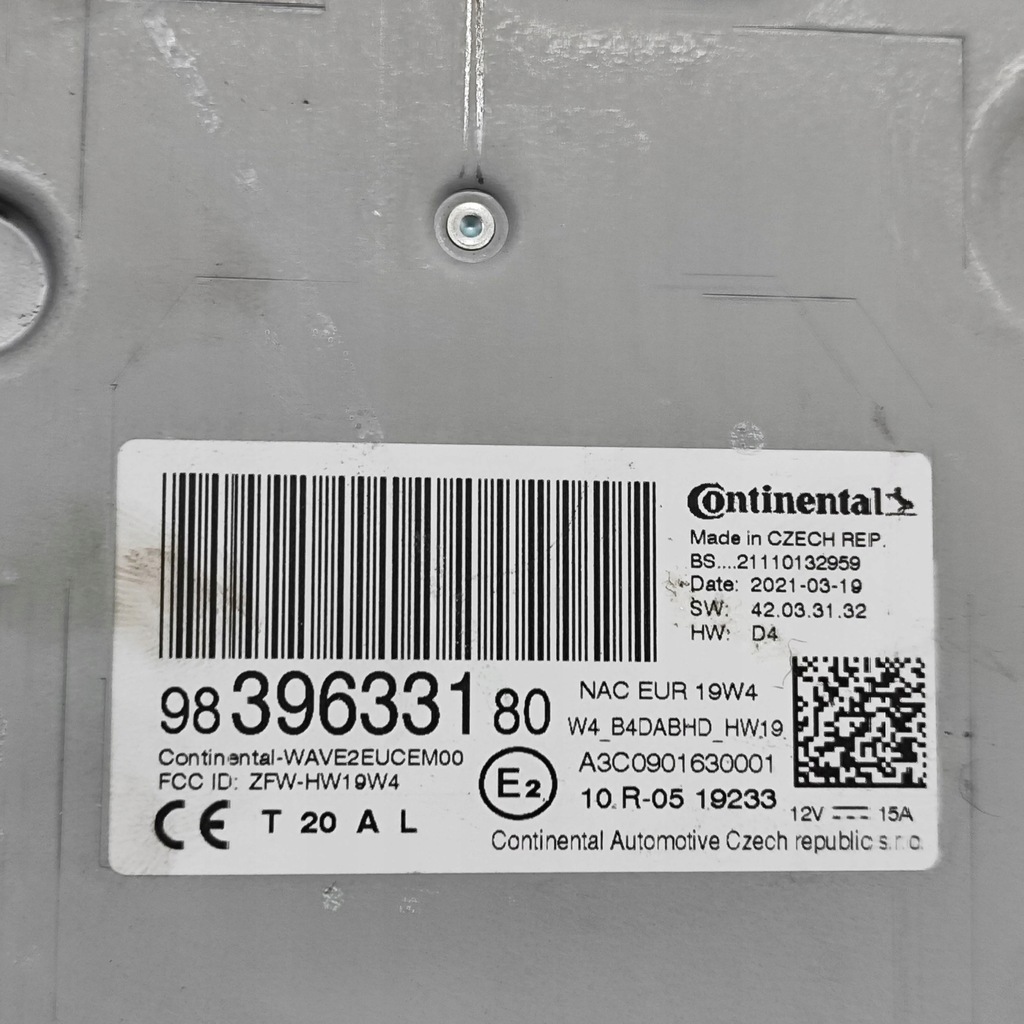 фото №7, Citroen c4 iii e-c4 2021 панель / радиопроигрыватель cd/dvd/gps