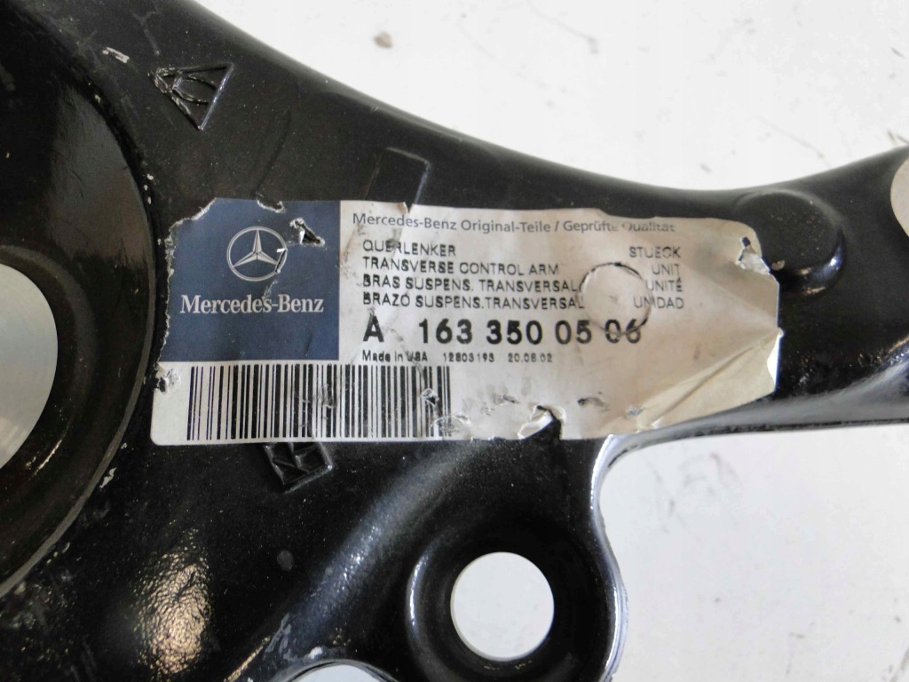 Mercedes ml w163 163 важіль поперечний задній правий Зі Шроту