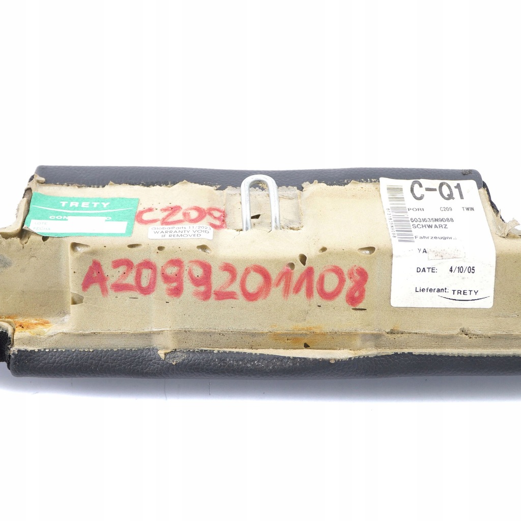 фото №14, Mercedes c209 кронштейн обивка сиденья сиденье левый задняя czarna кожа