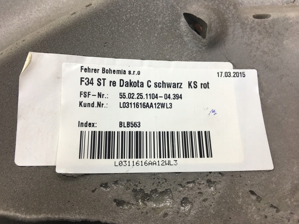 фото №14, Обшивка сидіння правий задня dakota schwarz bmw f34