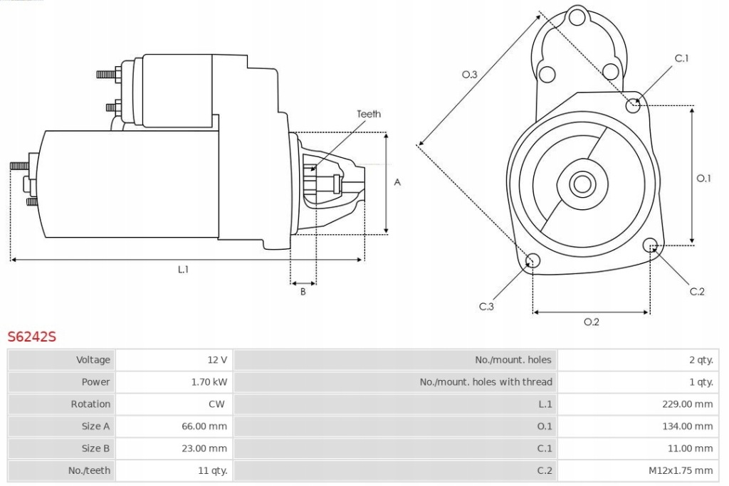 фото №9, Стартер audi a7 3.0 tfsi quattro a6 2.0 tdi rs6 a8 4.0 as-pl s6242s