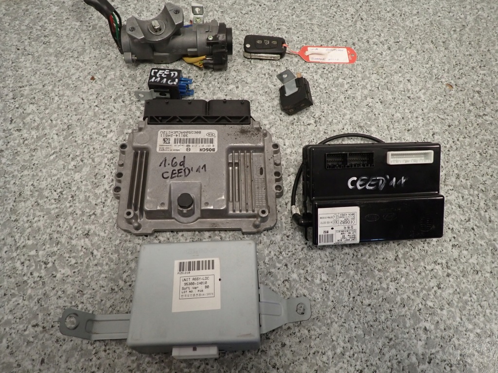 фото №1, Kia ceed 1.6 crdi 06-09 набір стартовий бортовий комп'ютер