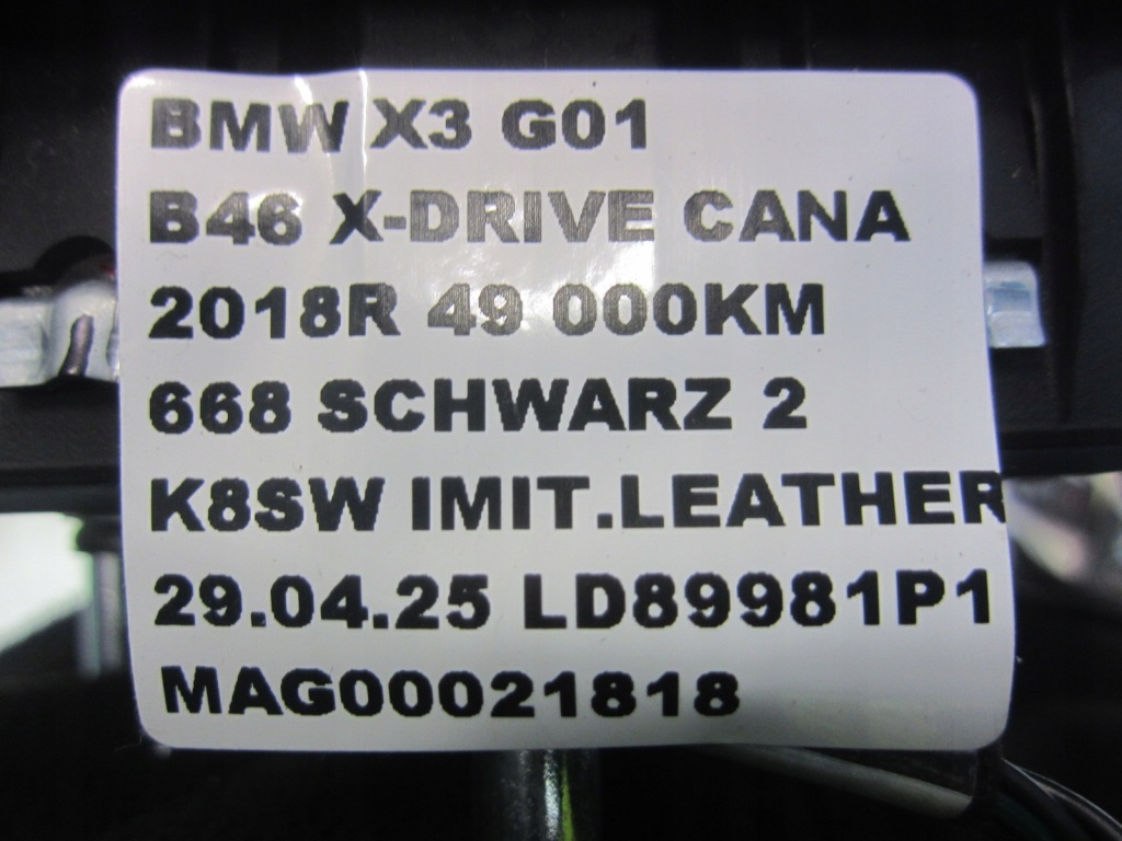 фото №10, Bmw x3 g01 g02 подушка повітряна водія подушка безпеки 6878440 32307946621 usa