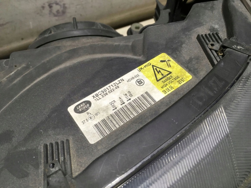 фото №2, Land rover range rover sport l320 2005 ліва сторона лампа перед anglik