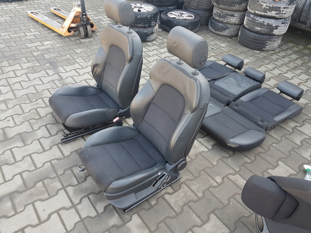 фото №4, Audi a3 8p s-line сидіння напівшкіра заднє сидіння 5d sportback