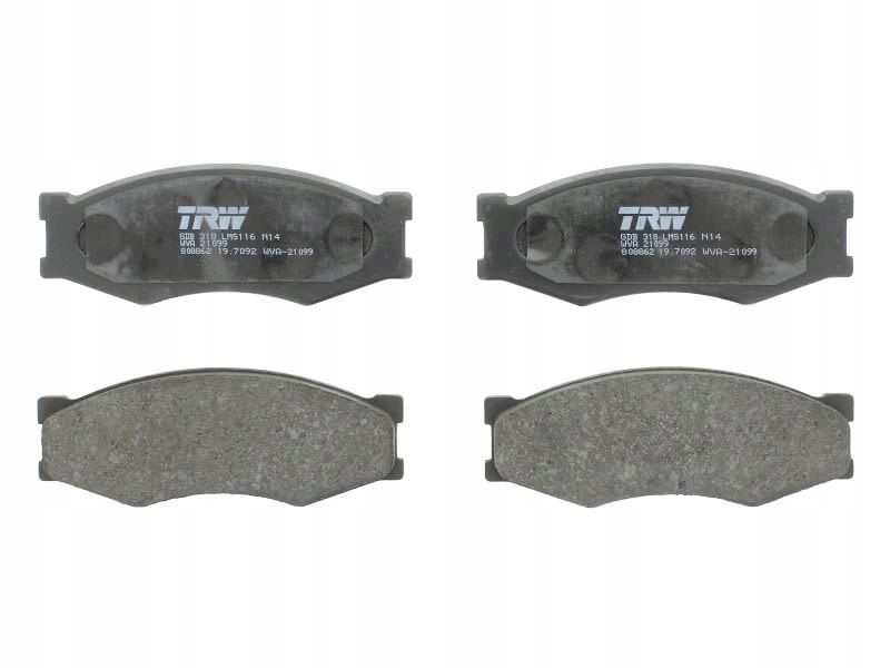фото №1, Гальмівні колодки гальмівні перед trw gdb318
