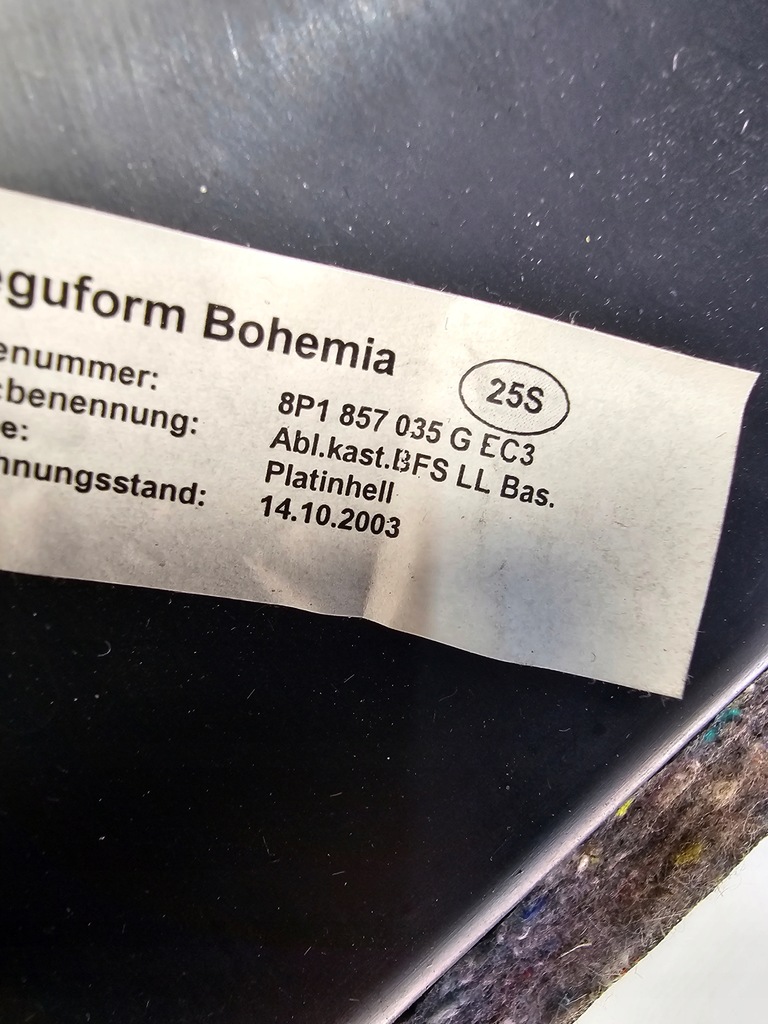 фото №10, Бардачок пассажира audi a3 8p lift 8p1857035g platinhell