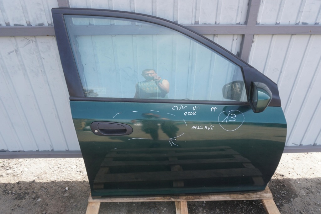 фото №1, Honda civic vii дверь правое передние зеркало хэтчбек 2000-2006r зелёные