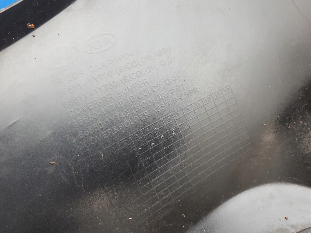 фото №9, Kia picanto 2015-2017 15-17 бампер задній