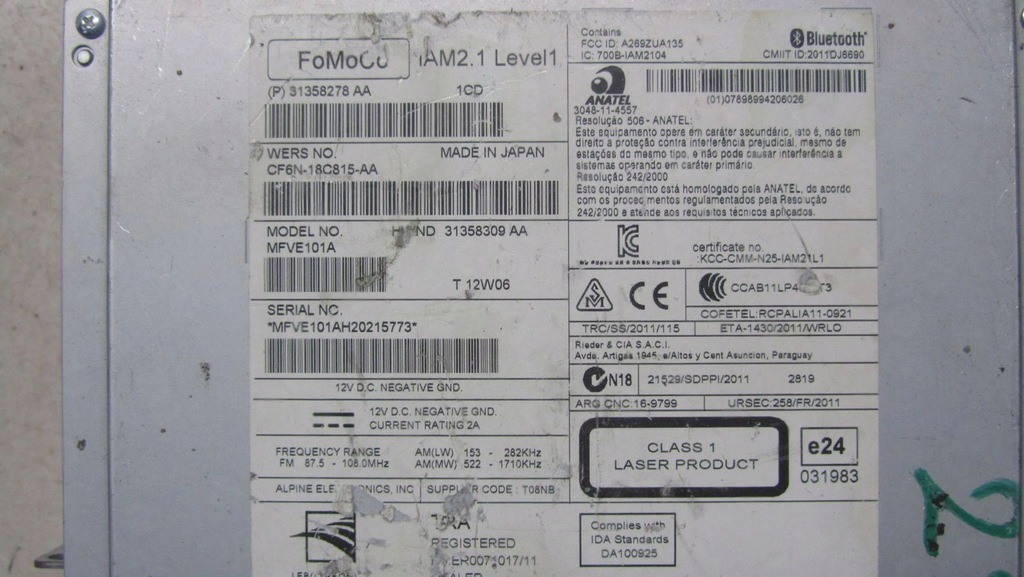 фото №2, Volvo xc60 радио cd 31358278 08-13