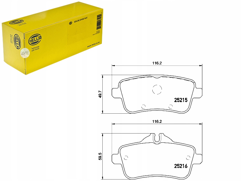 фото №1, Hella комплект гальмівних колодок гальмівних 64203320 6420682