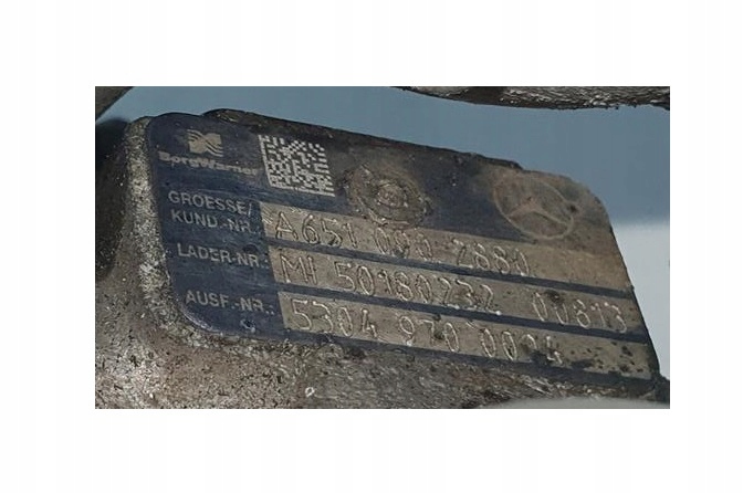 фото №6, Mercedes w204 w212 2.2cdi турбонагнетатель турбина a6510902880 #