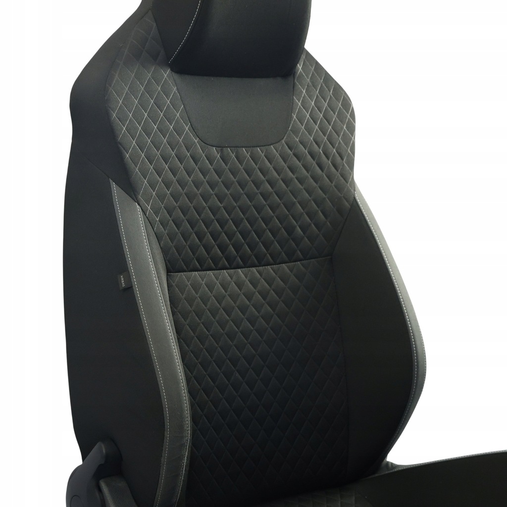 фото №12, Skoda rapid nh1 сиденье передний с подогревом материал satyna чёрный серебристый правый