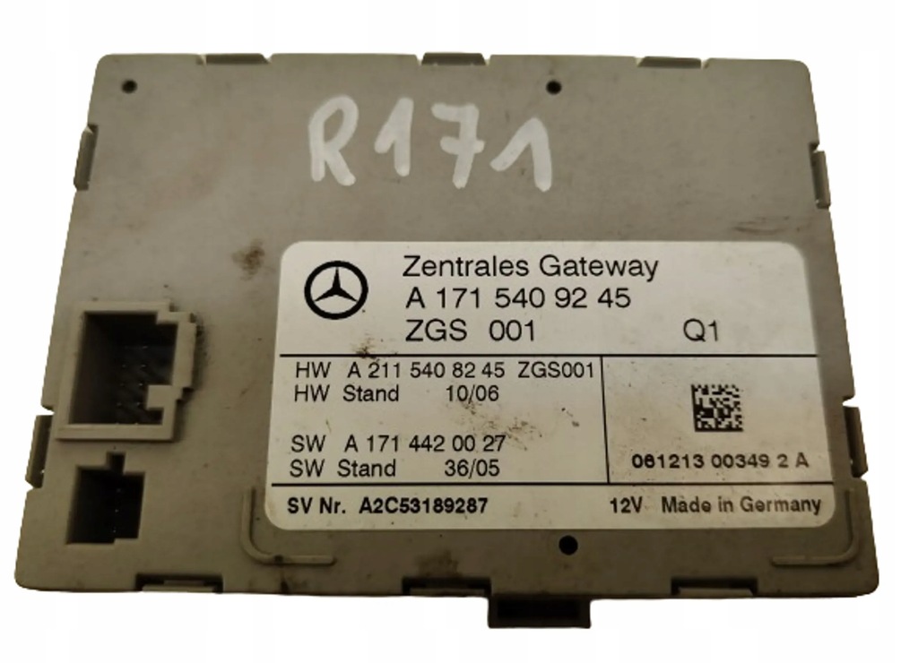 фото №1, Mercedes slk r171 модуль блок управления шлюз a171540925