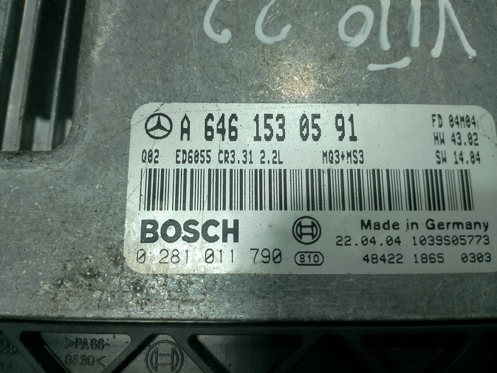 Бортовий комп'ютер, блок керування mercedes-benz vito 639 a6461530591 Київ