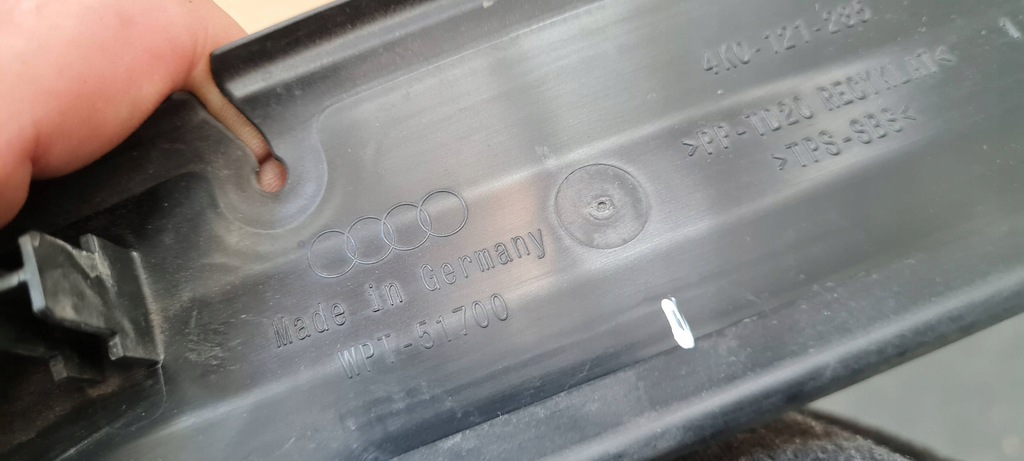 фото №9, A6 c8 4k впуск воздуховод воздуха поперечина передний 4k0121285 a7 4k