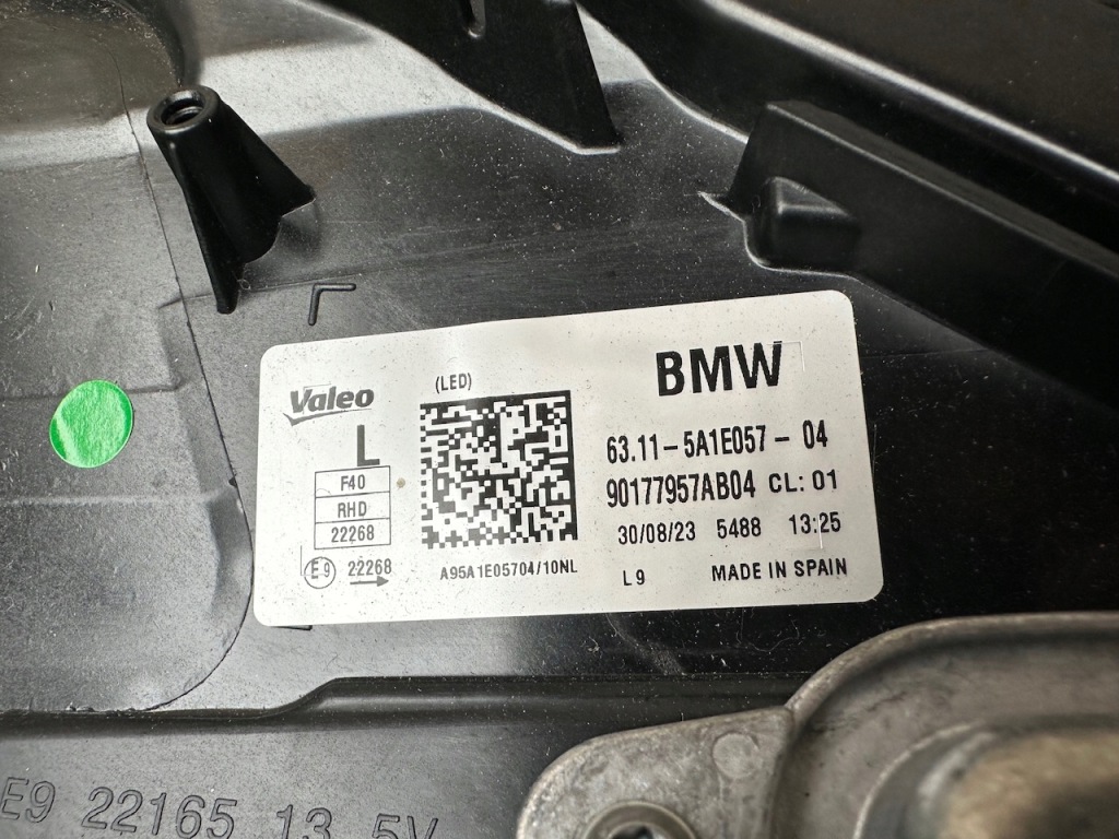 фото №4, Лампа bmw 1 f40 led anglik rhd 5a1e057