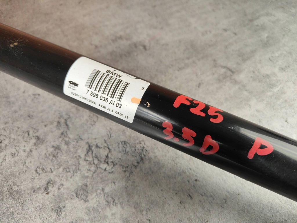 Приводной вал правый  задняя правая задняя bmw x3 f25 n57 3.0d 3.5d 7598036 Недорого