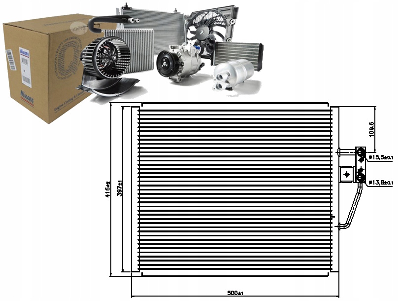 фото №1, Конденсатор кондиціонера bmw z8 4.9 e52