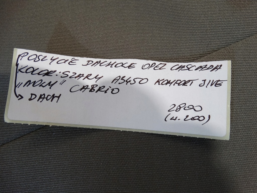 фото №6, Дах обшивка дахові opel cascada szary новий 1