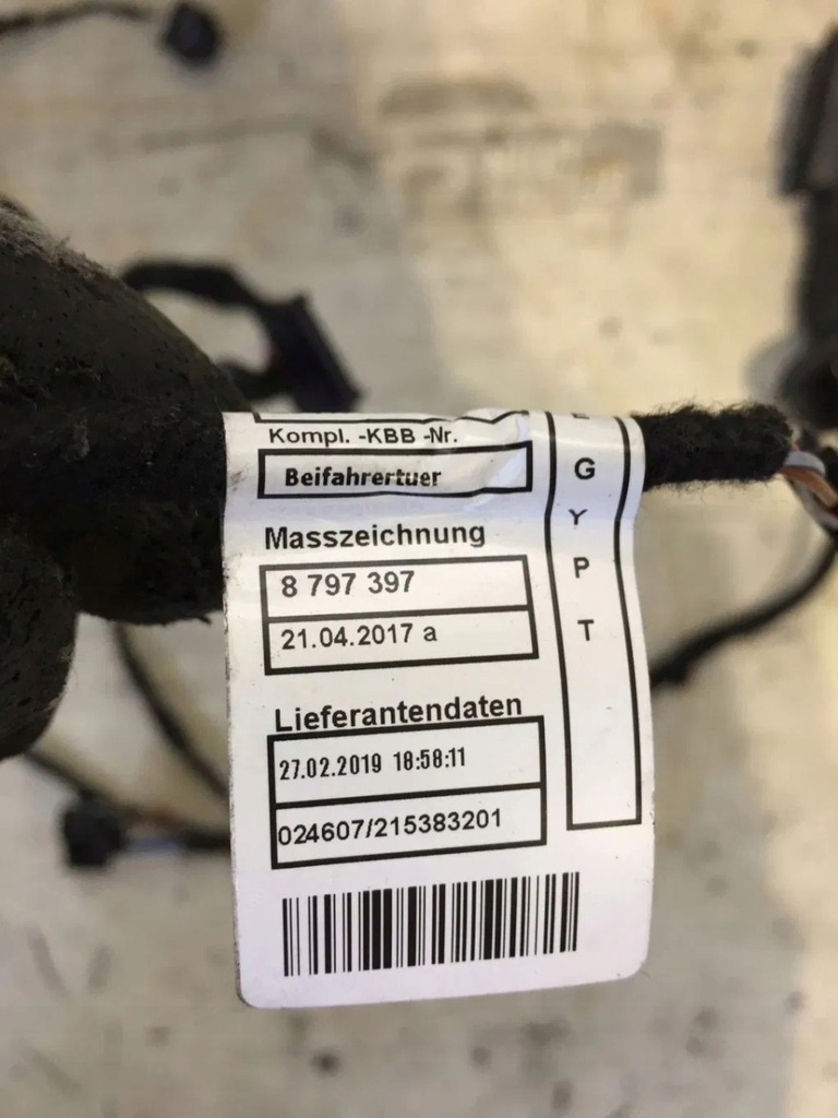 фото №9, Жгут дверь правый перед bmw 2 f45 f46 keyless led