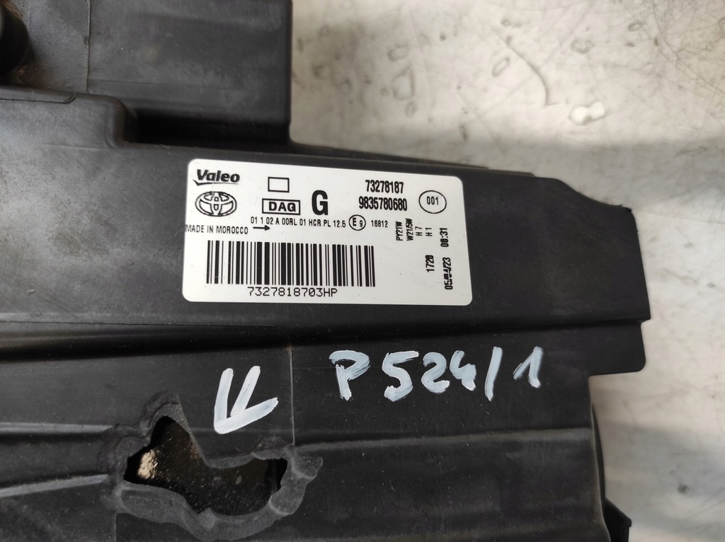 фото №9, Toyota proace city 19- лампа ліва перед 9835780680