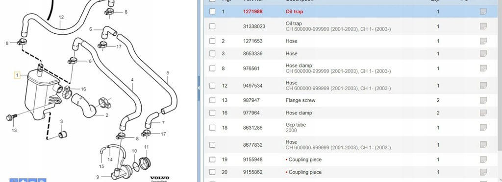 фото №5, Volvo s40 2008 вентиляція картера
