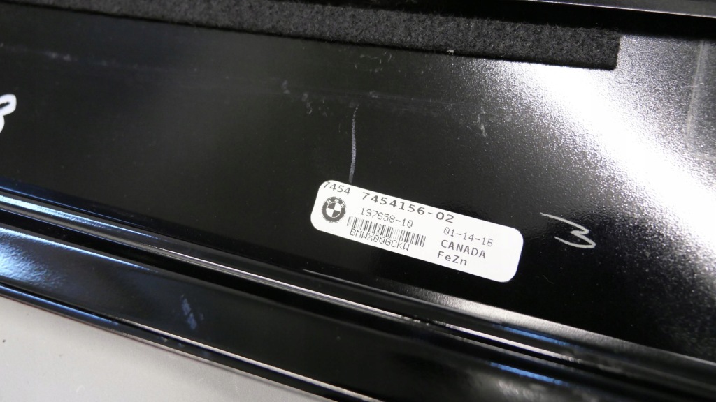 фото №12, Bmw x4 f26 молдинг защита стойка b дверь правый перед чёрный блеск 7454156