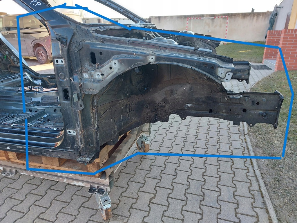 фото №1, Vw arteon 3g8 2018r лонжерон чверть права перед