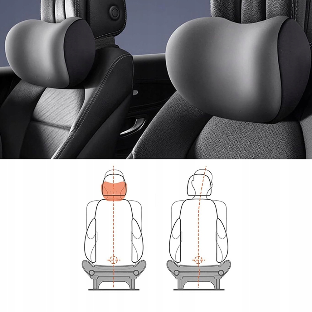 фото №10, Подушка автомобильная дорожный подголовник pod głowę-czarna