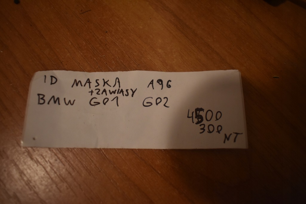 Идеальная капот + петли bmw g01 g02 цвет a96 1 Оригинал