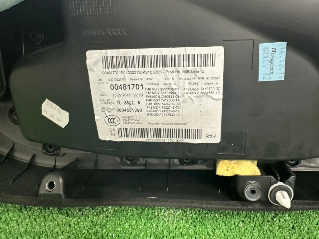 фото №11, Bmw x1 f48 середина сидіння заднє сидіння тунель обшивки оббивка czarna шкіра