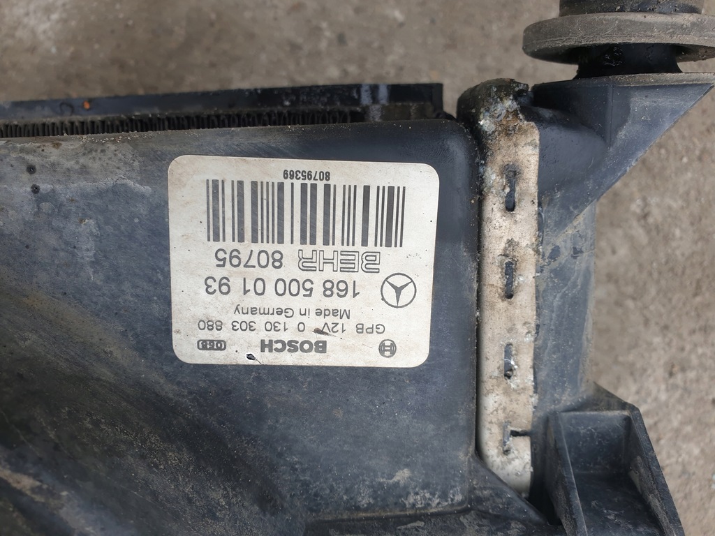 фото №5, Комплект радіатор mercedes-benz w168 1.4 бензин