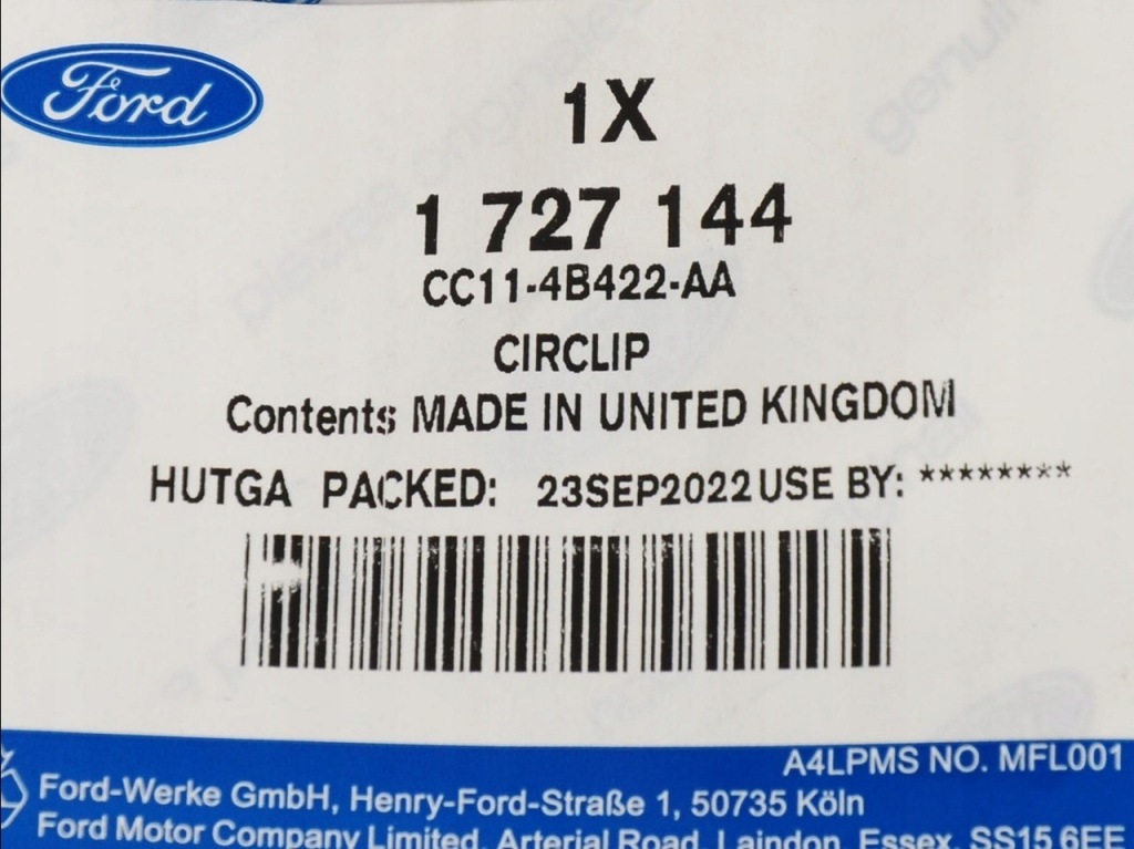 Кільце osadczy внутрішній піввісь transit Оригінал