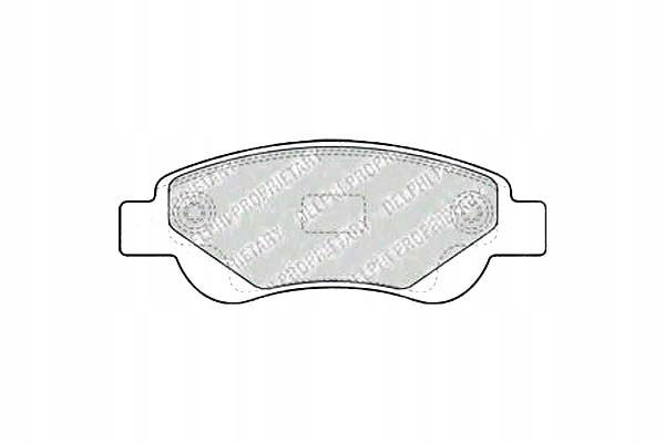 фото №1, Delphi lp1949 набір гальмівних колодок гальмівних, гальма дискові