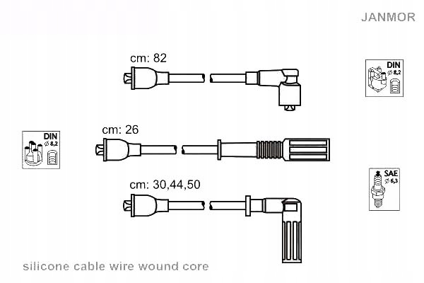 фото №2, Дроти запалювання kpl. fiat lancia janmor