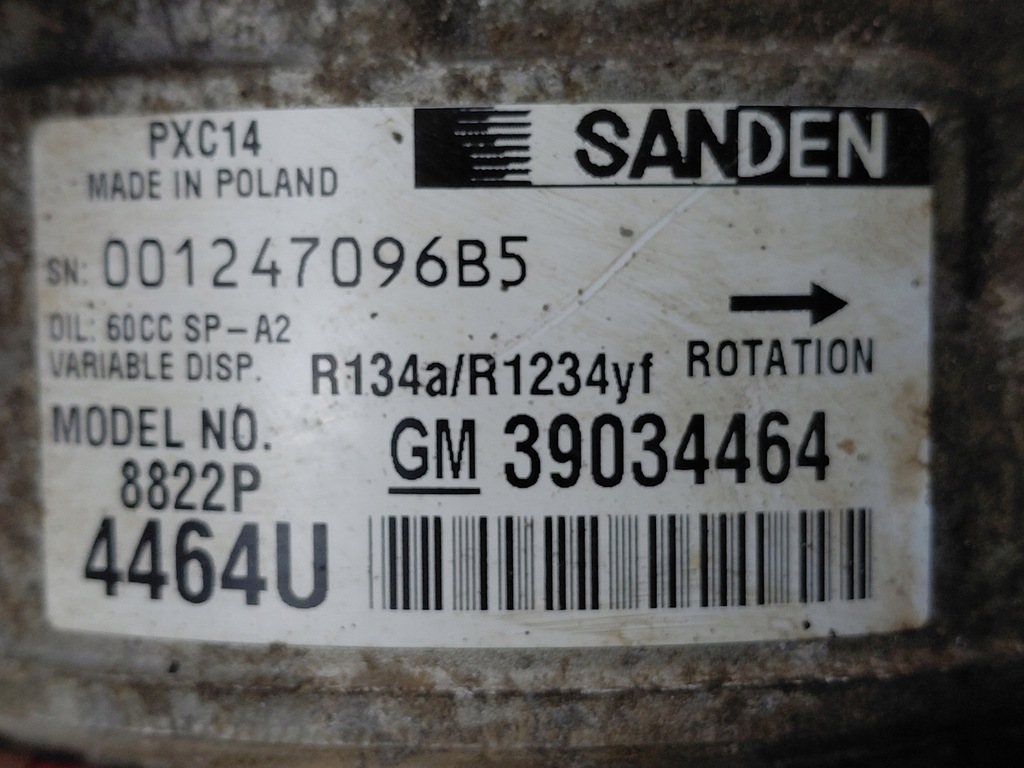 фото №7, Opel astra k v 1.6 cdti компрессор кондиционера 39034464