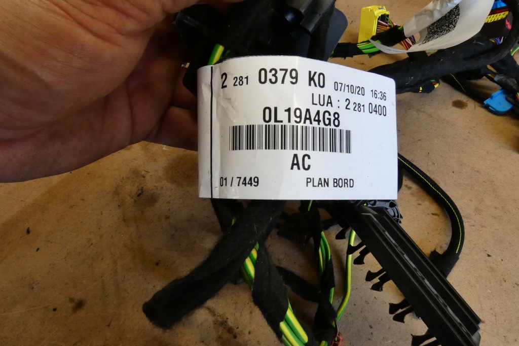 фото №8, Джгут електропроводка панелі 1.6cdti opel vivaro c iii jumpy expert iii proace